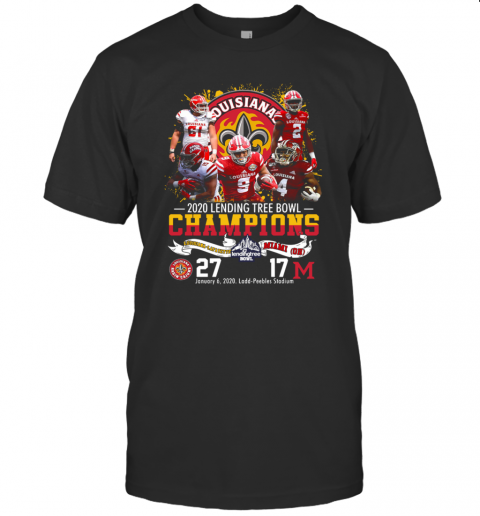 2020 Lendingtree Bowl Champions Louisiana Lafayette Vs Miami T-Shirt