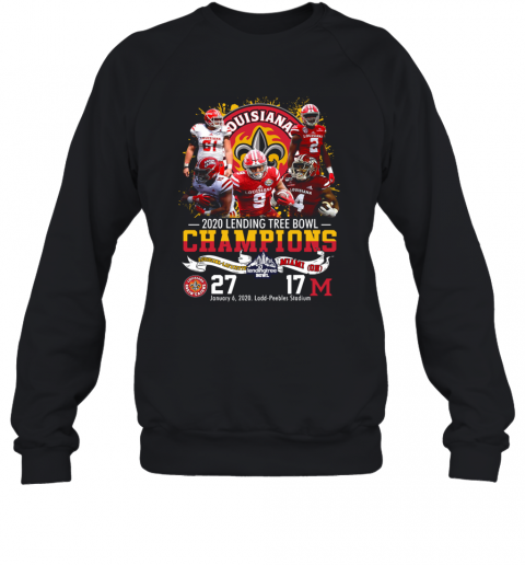 2020 Lendingtree Bowl Champions Louisiana Lafayette Vs Miami T-Shirt Unisex Sweatshirt