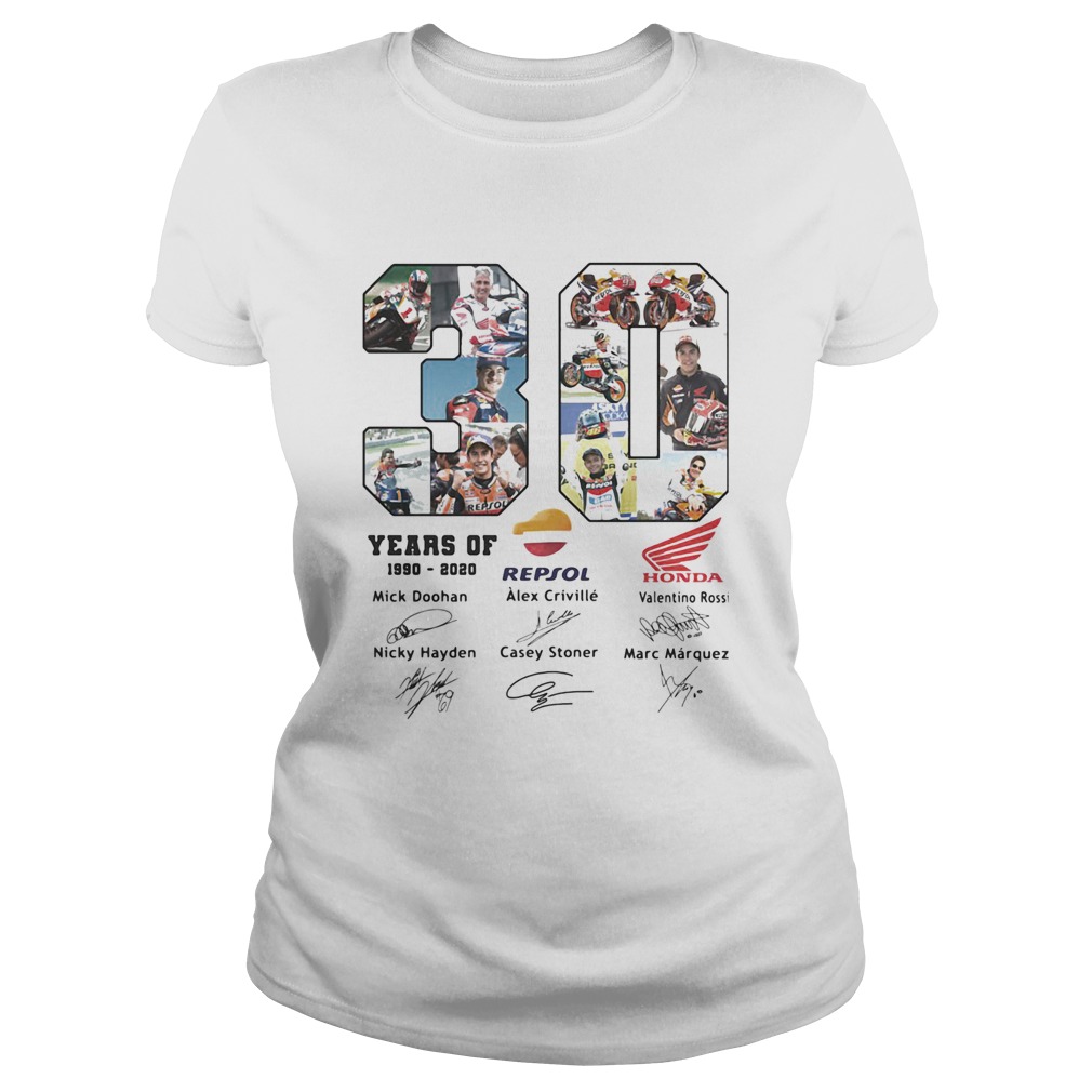 30 years of 19902020 Repsol Mick Doohan Honda signature Classic Ladies