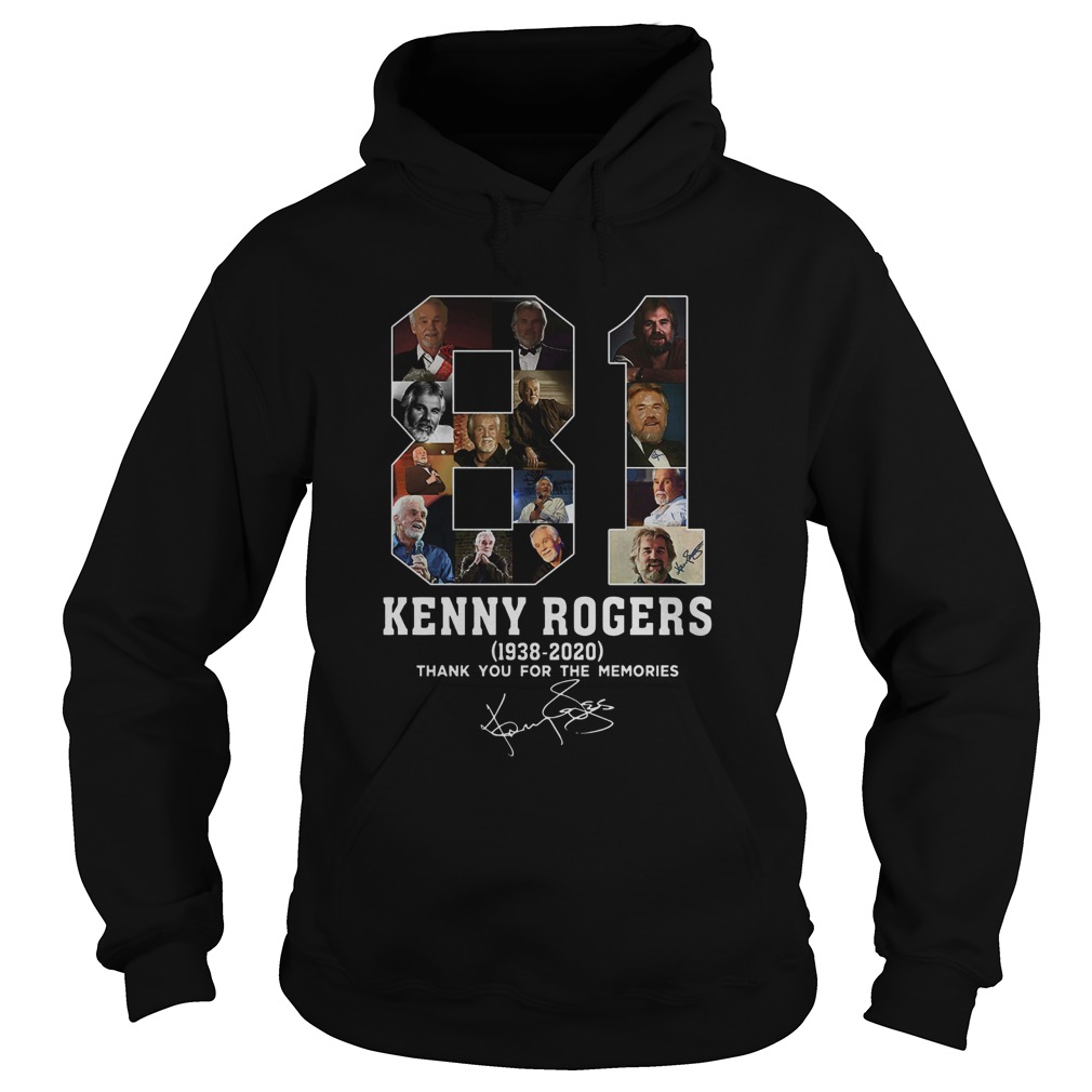 81 Years Of Kenny Rogers 1938 2020 thank you for the memories Hoodie