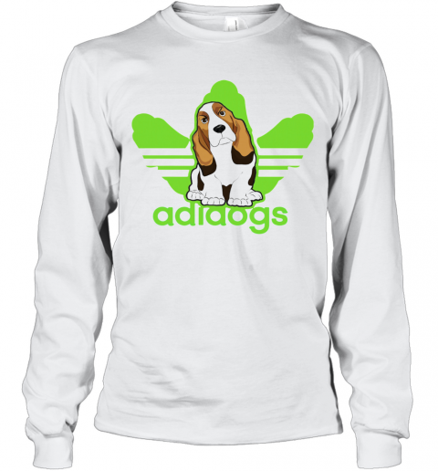 Addidos Basset Hound T-Shirt Long Sleeved T-shirt 