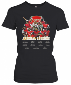 Arsenal Legends Football Players Signatures T-Shirt Classic Women's T-shirt