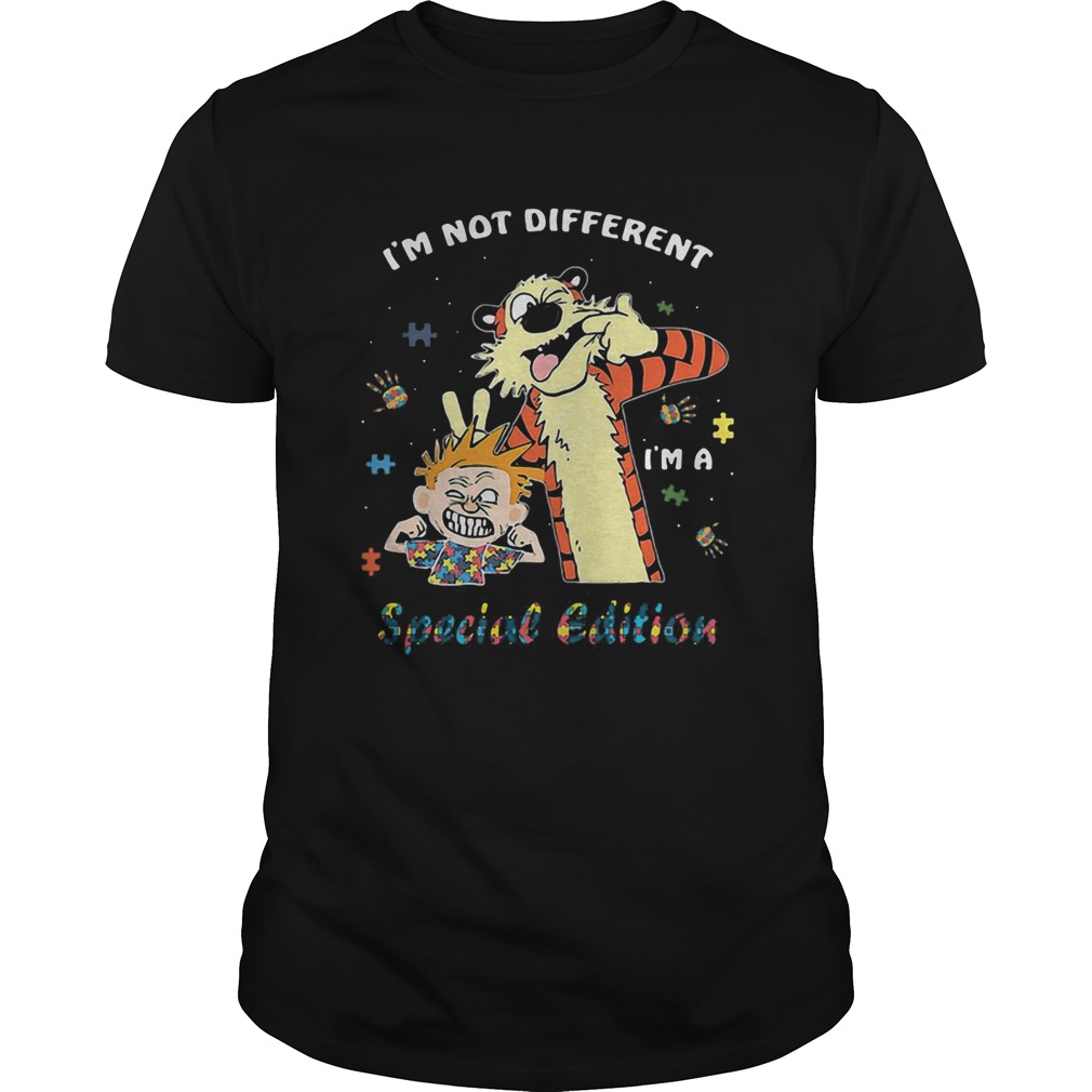 Autism Awareness im not different special edition Calvin Hobbes shirt