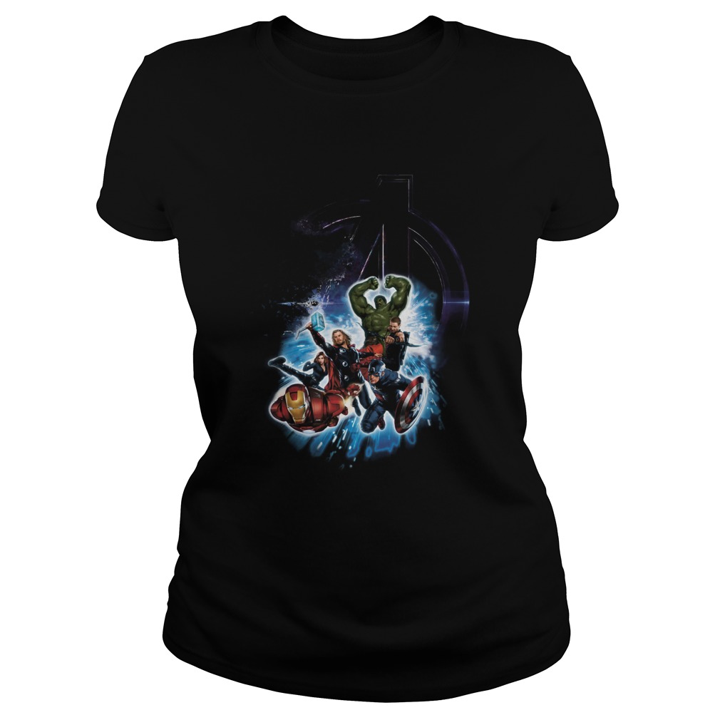 Avengers Iron Man Captain America Hulk Thor Black Widow Classic Ladies