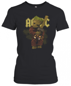 Baby Groot Hug ACDC Guitar T-Shirt Classic Women's T-shirt