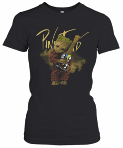 Baby Groot Hug Pink Floyd Guitar T-Shirt Classic Women's T-shirt
