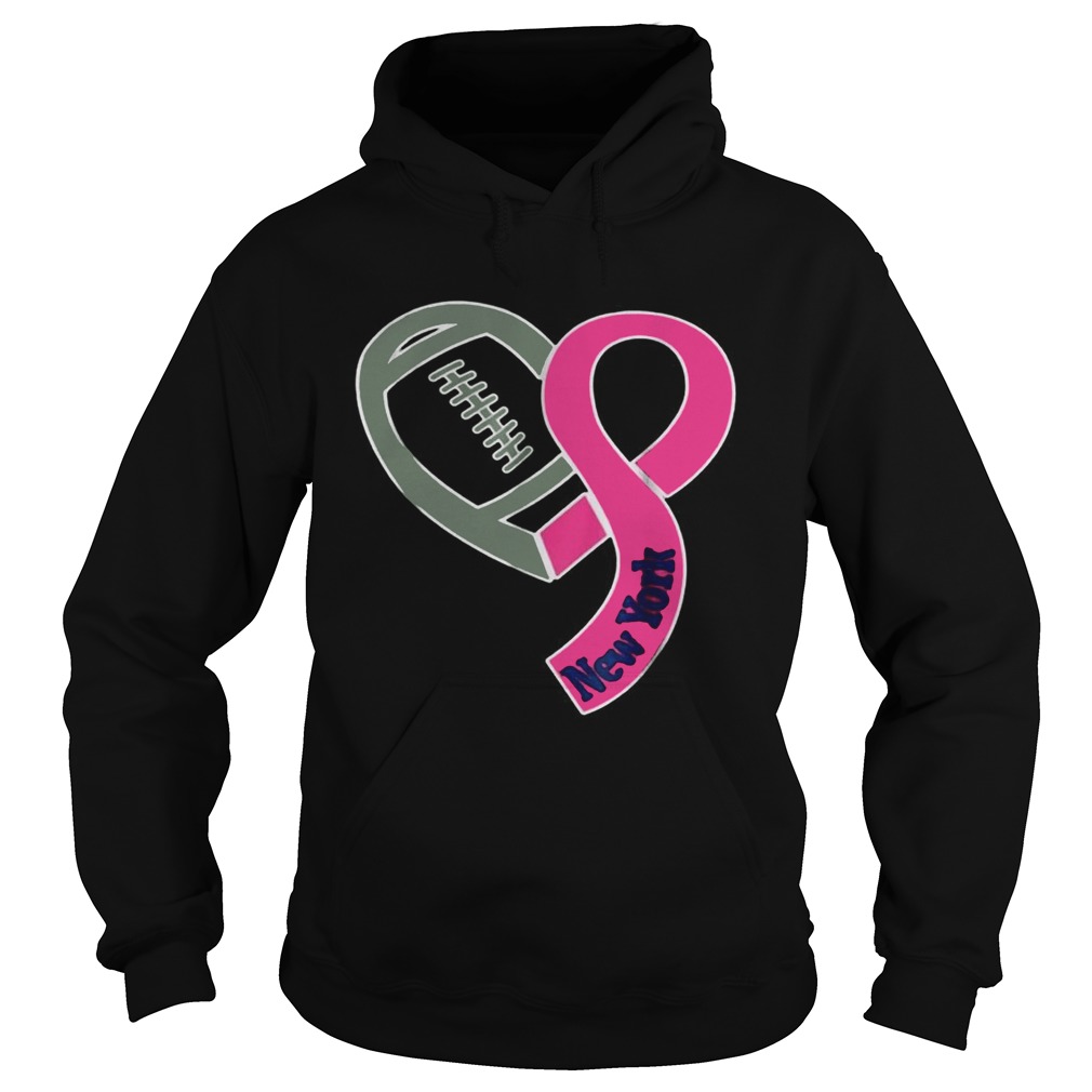 Breast Cancer Awareness New York Football Hoodie