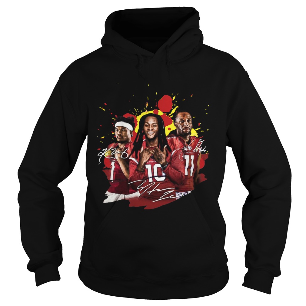 Brittan Golden Larry Fitzgerald And Kyler Murray Signatures Hoodie