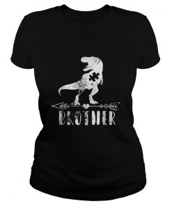 Brother Dinosaur Autism Awareness Puzzle Pieces  Classic Ladies