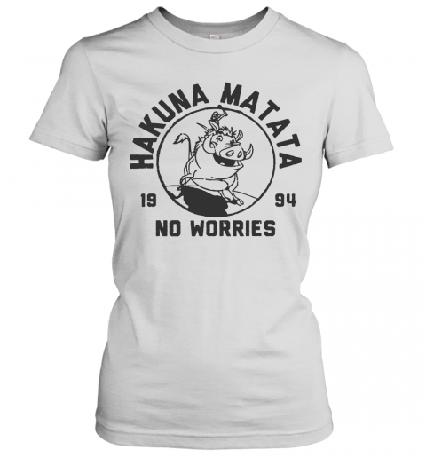 Disney Lion King 1994 Hakuna Matata Logo Graphic T-Shirt Classic Women's T-shirt