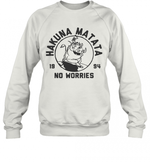 Disney Lion King 1994 Hakuna Matata Logo Graphic T-Shirt Unisex Sweatshirt