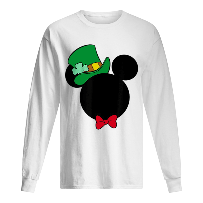 Disney Mickey Mouse Icon St. Patrick’s Day Irish Long Sleeved T-shirt 
