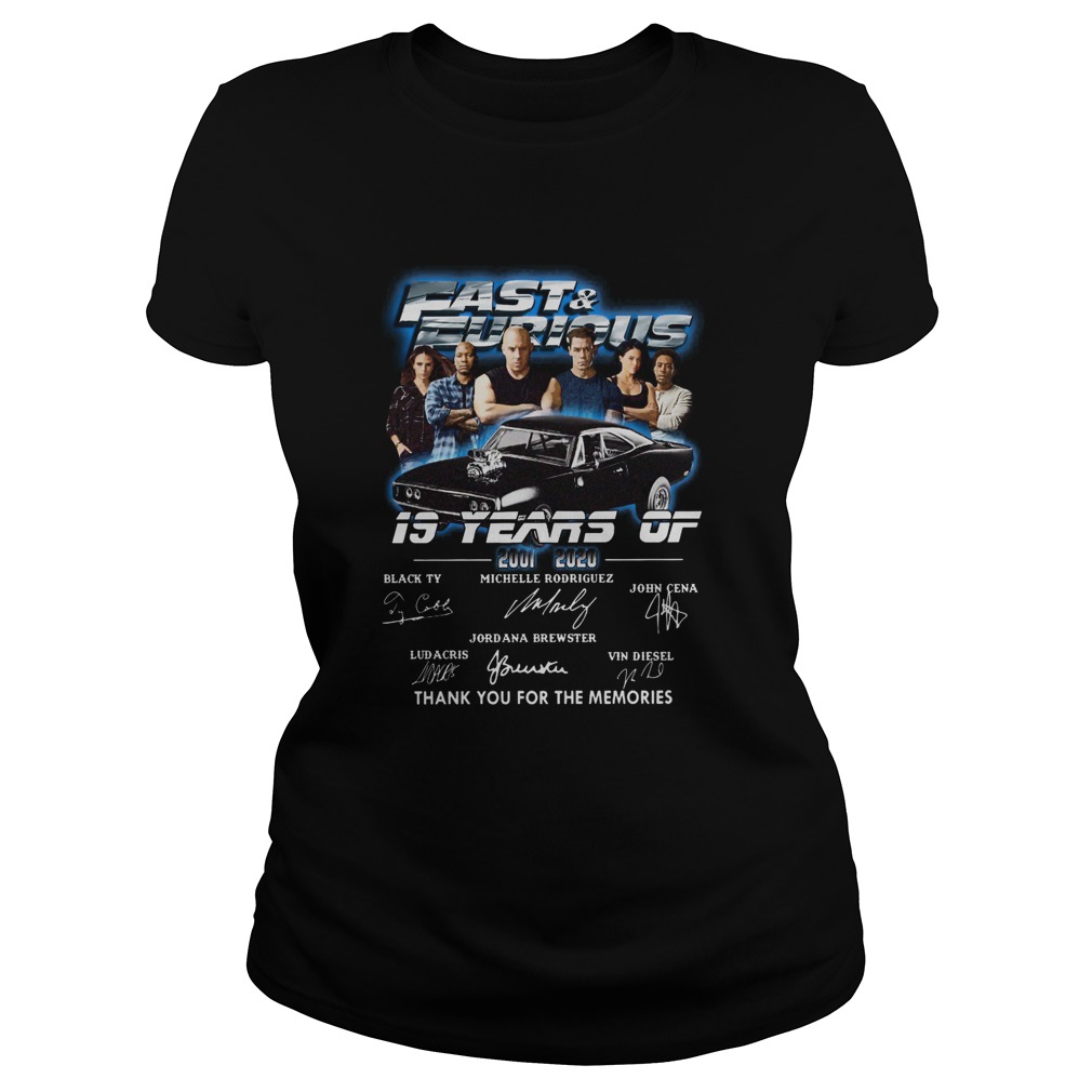 Fast And Furious 19 Years Of 2001 2020 Thank You For The Memories Classic Ladies