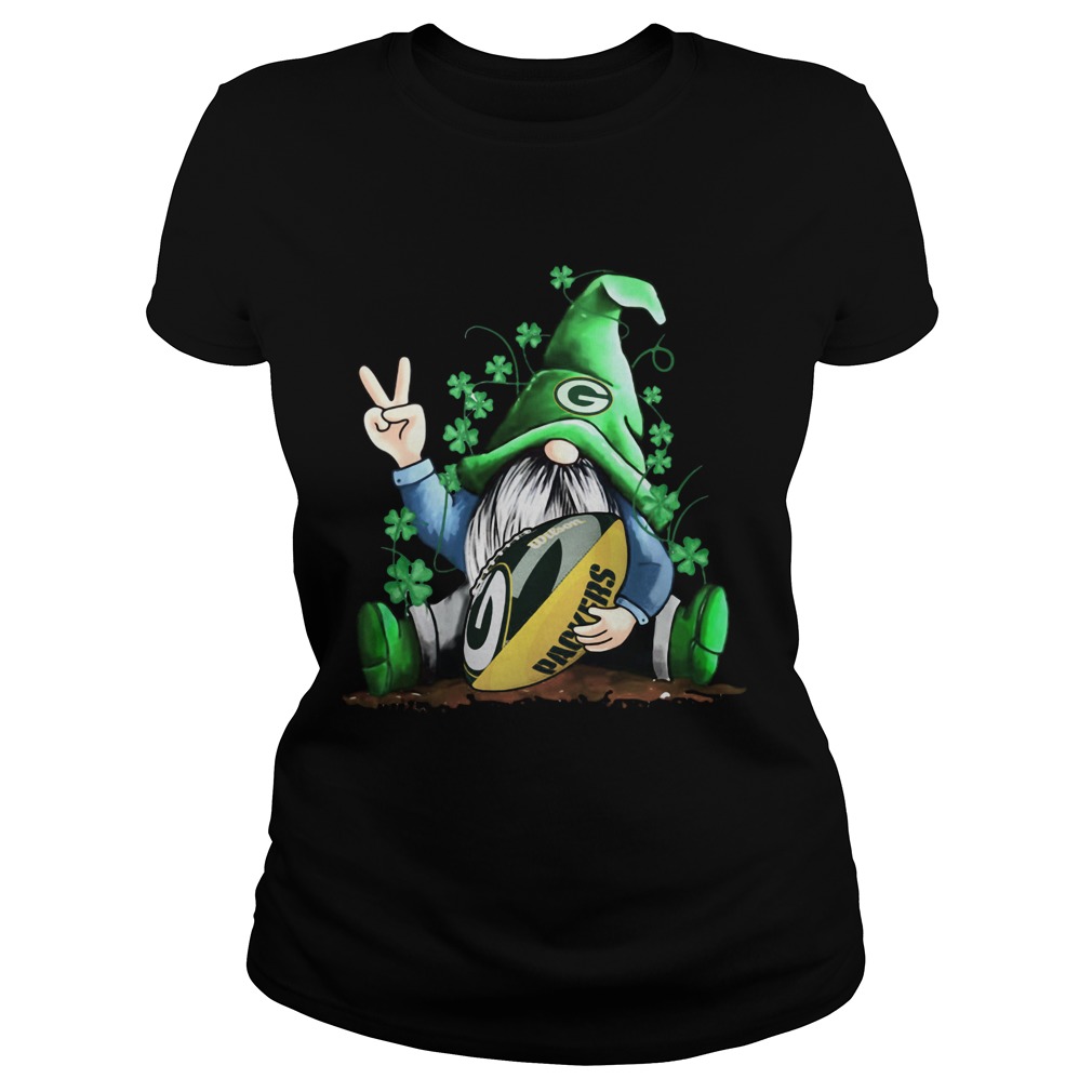 Gnomes Hug Green Bay Packers St Patricks Day Classic Ladies
