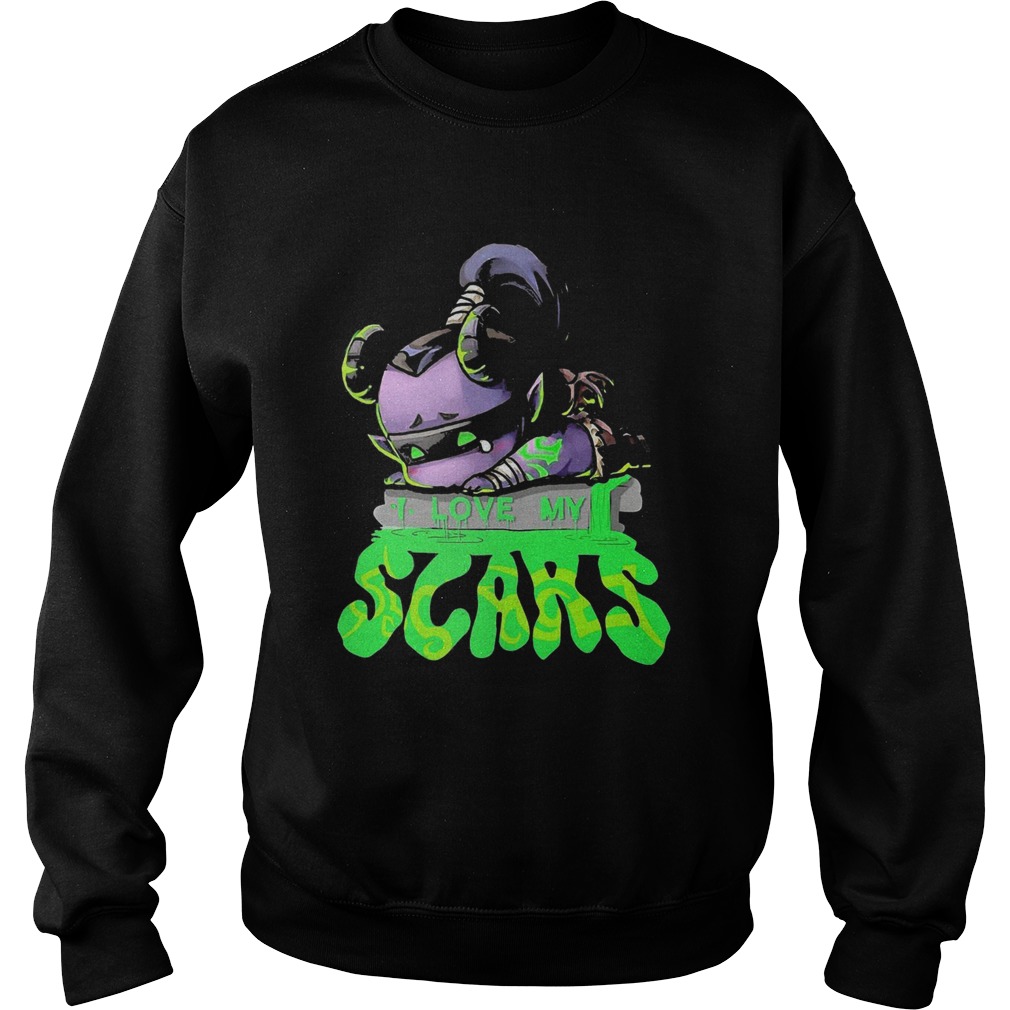 Illidan Stormrage chibi I love my scars Sweatshirt