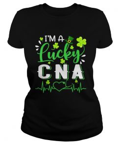 Im A Lucky Cna Nurse Shamrock Top Hat St Patricks Day  Classic Ladies