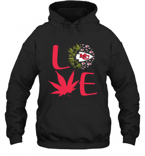 Kansas City Chiefs Love Weed T-Shirt Unisex Hoodie