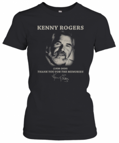 Kenny Rogers 1938 2020 Thank You For The Memories Signature T-Shirt Classic Women's T-shirt