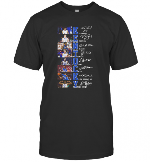 Kentucky Nick Richards Girlfriend Nate Sestina Ashton Hagans Signatures T-Shirt