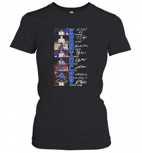 Kentucky Nick Richards Girlfriend Nate Sestina Ashton Hagans Signatures T-Shirt Classic Women's T-shirt