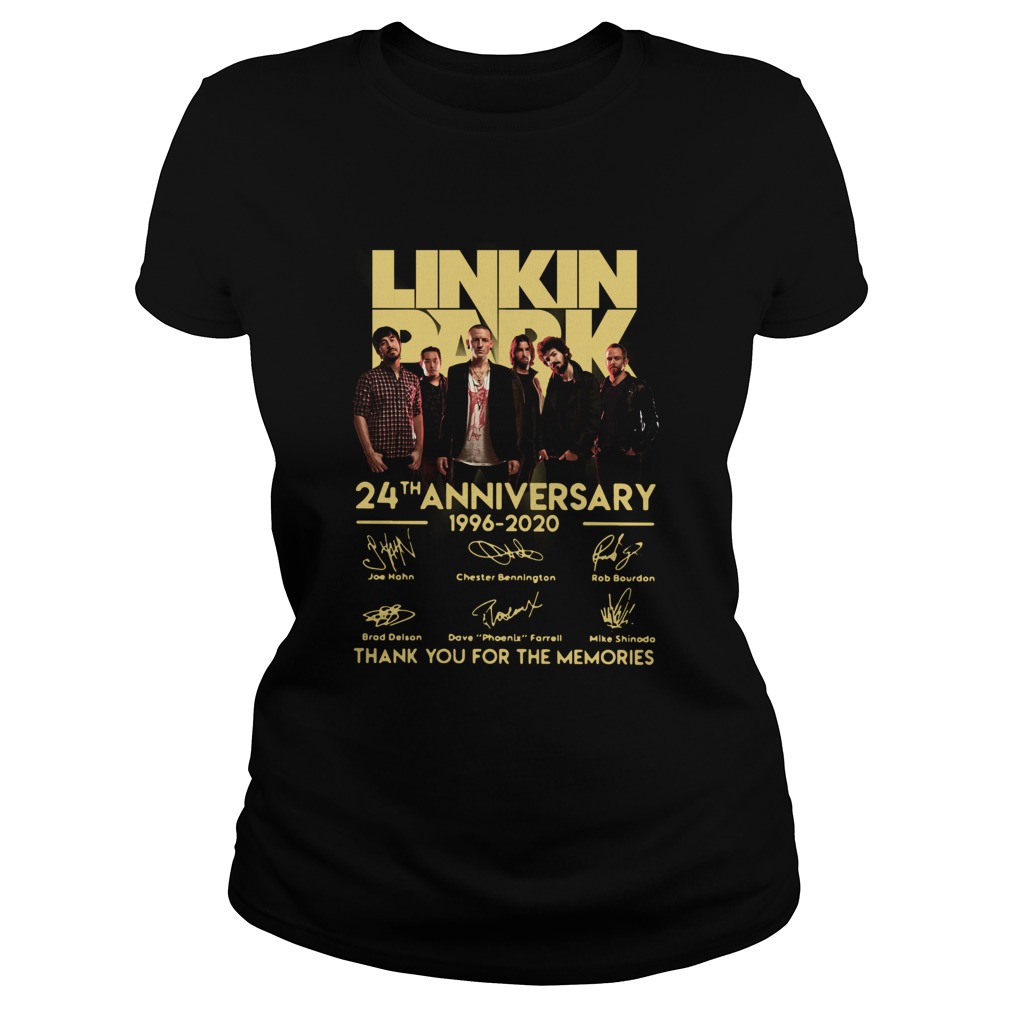 Linkin Park 24th Anniversary 1962 2020 Thank You For The Memories Classic Ladies