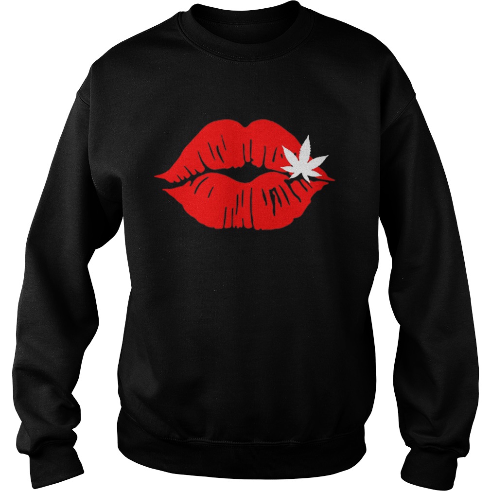 Lip Cannabis weed Sweatshirt