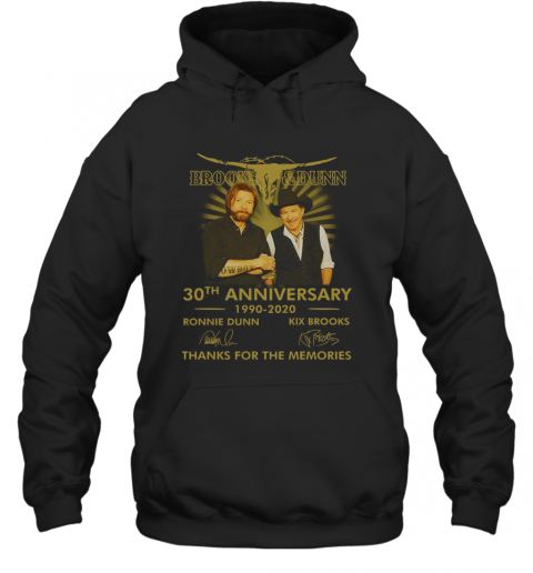 Logo Brooks And Dunn 30Th Anniversary 1990 2020 Signatures T-Shirt Unisex Hoodie