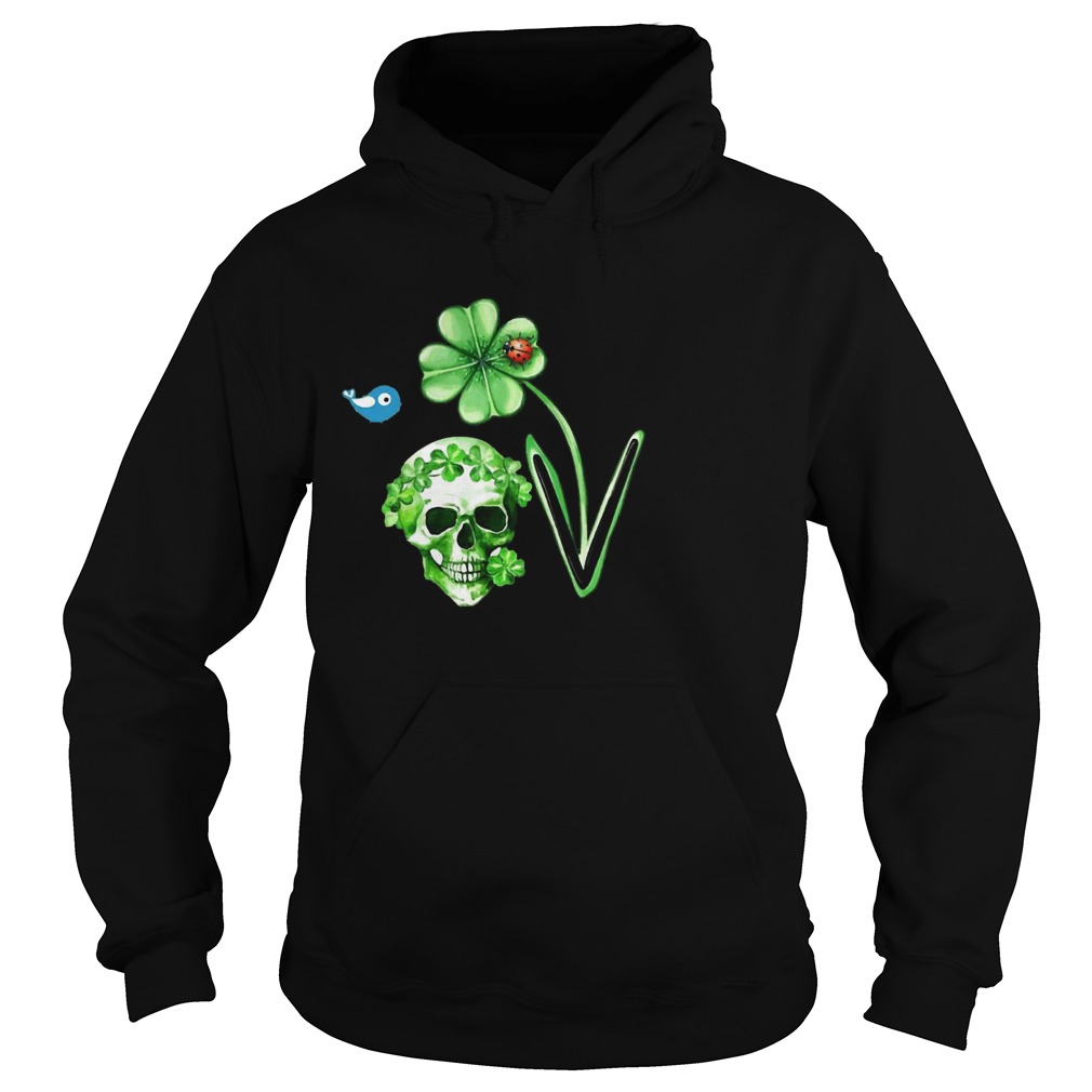 Love Skull Shamrock bird Hoodie