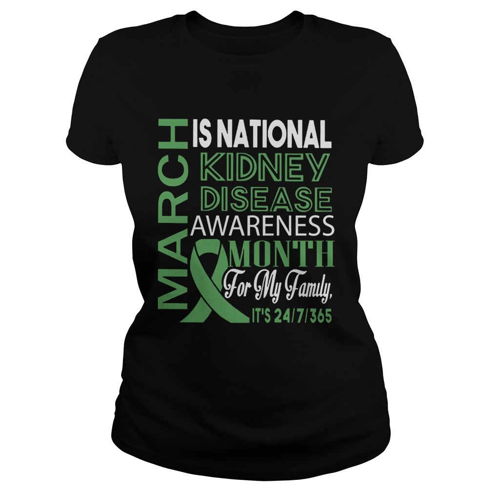 March Is National Kidney Disease Awareness Month For My Family Classic Ladies