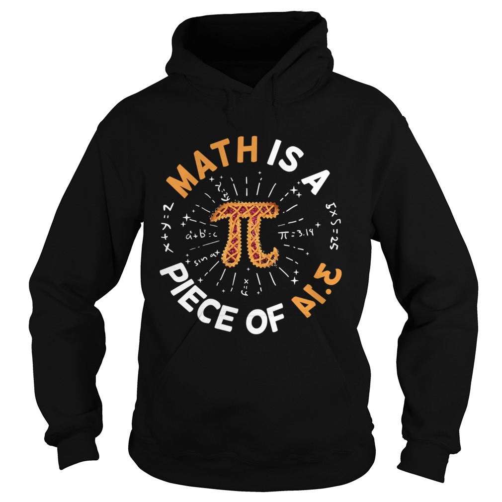 Math Is A Piece Of Cake Apple Pi Happy Pi Day Hoodie