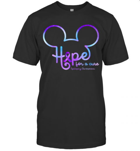 Mickey Hope For A Cure Epilepsy Awareness T-Shirt