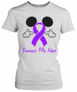 Mickey Mouse Forget Me Not Fibromyalgia Awareness T-Shirt Classic Women's T-shirt