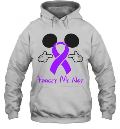 Mickey Mouse Forget Me Not Fibromyalgia Awareness T-Shirt Unisex Hoodie