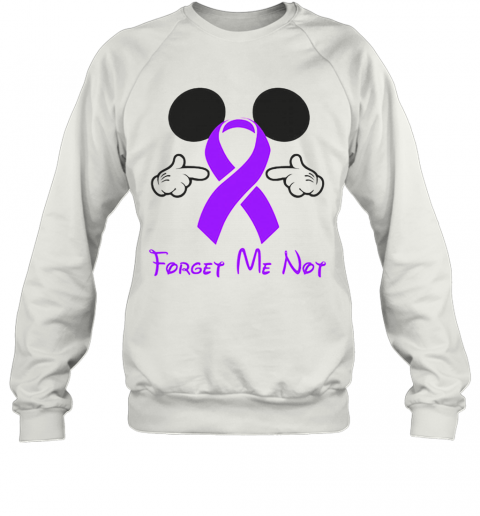 Mickey Mouse Forget Me Not Fibromyalgia Awareness T-Shirt Unisex Sweatshirt