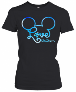 Mickey Mouse Love Autism T-Shirt Classic Women's T-shirt