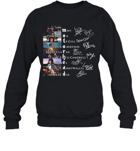 Motorhead Members Signatures T-Shirt Unisex Sweatshirt
