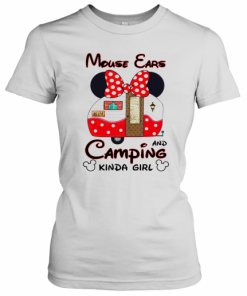 Mouse Ears Camping Kinda Girl T-Shirt Classic Women's T-shirt