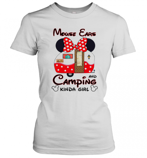 Mouse Ears Camping Kinda Girl T-Shirt Classic Women's T-shirt