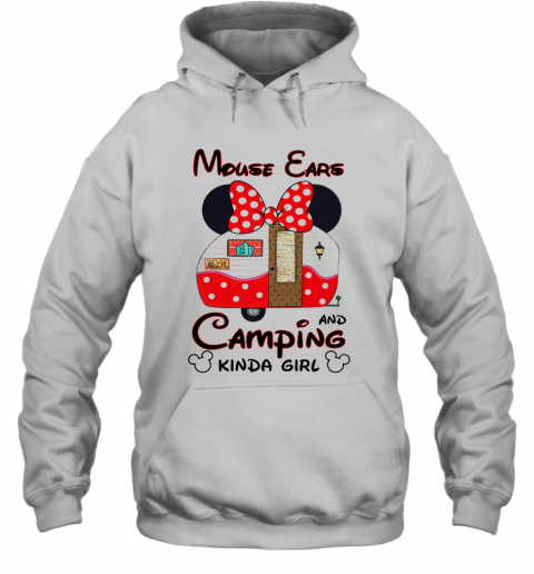 Mouse Ears Camping Kinda Girl T-Shirt Unisex Hoodie
