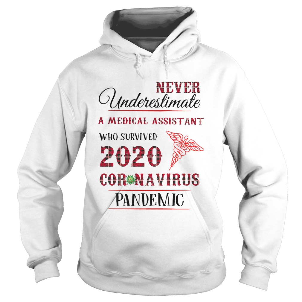 Never Underestimate A Medical Assistant Who Survived 2020 Coronavirus Pandemic Hoodie