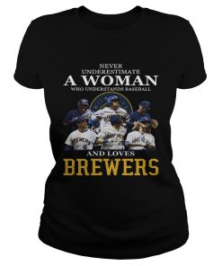 Never Underestimate A Woman Who Understands Baseball And Loves Brewers  Classic Ladies