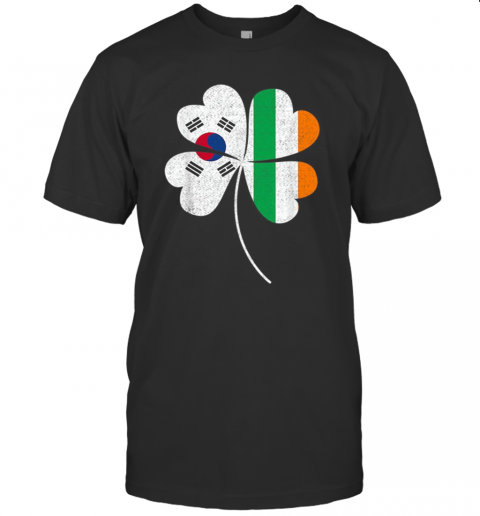 Nice Saint Patricks Day Irish Korean Shamrock Green Clover T-Shirt