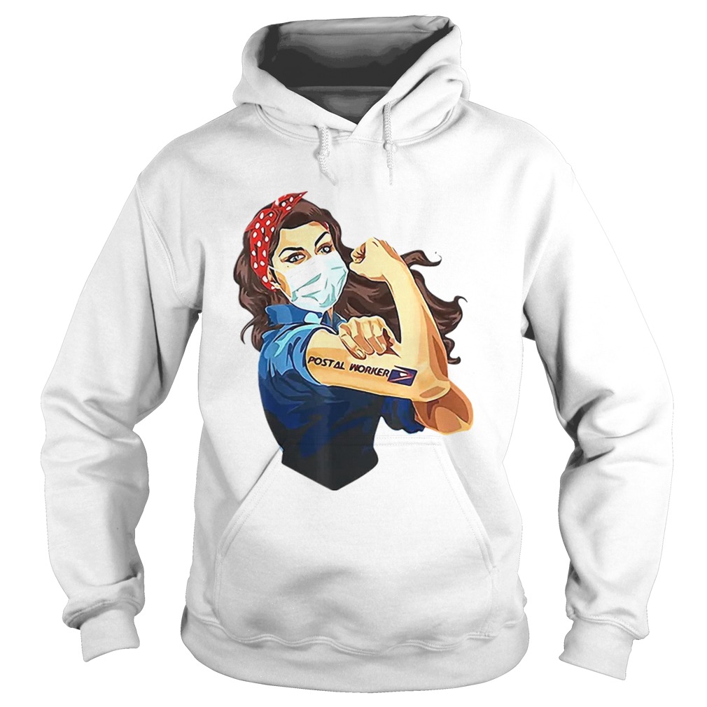 Nice Strong Girl Tattoos Postal Worker USPS Hoodie