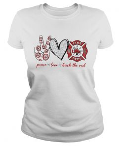 Peace Love Back The Red  Classic Ladies