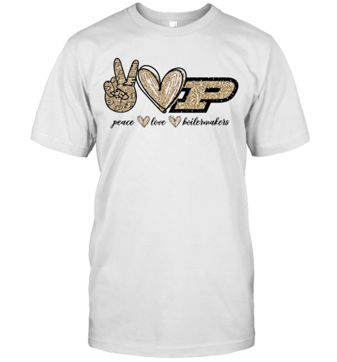 Peace Love Boilermakers T-Shirt