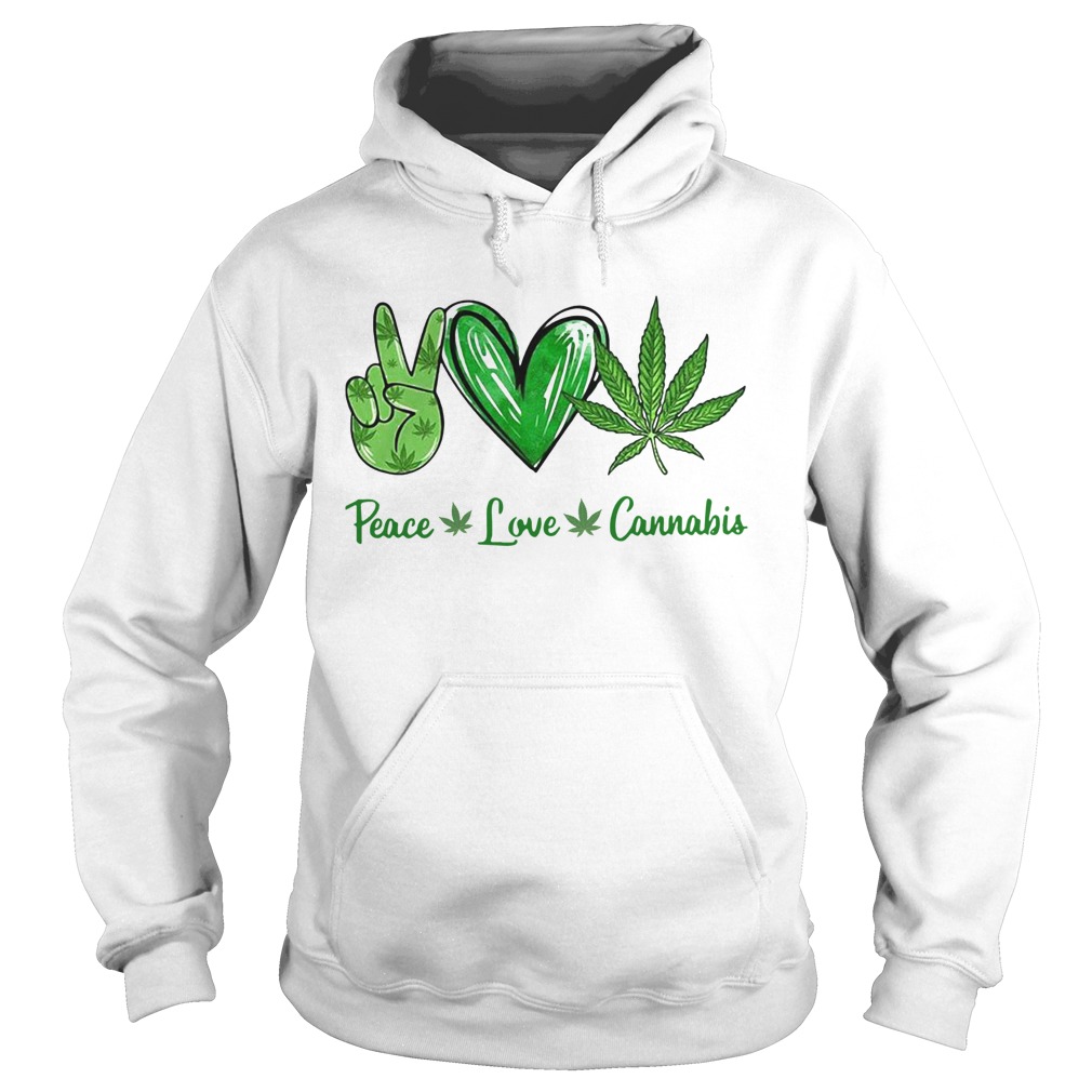 Peace Love Cannabis Hoodie
