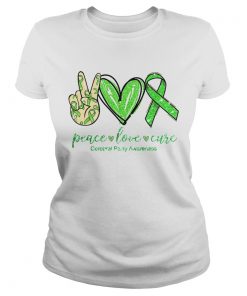 Peace Love Cure Cerebral Awareness  Classic Ladies