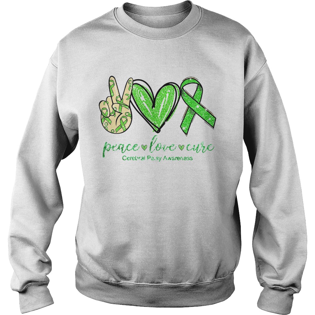 Peace Love Cure Cerebral Awareness Sweatshirt