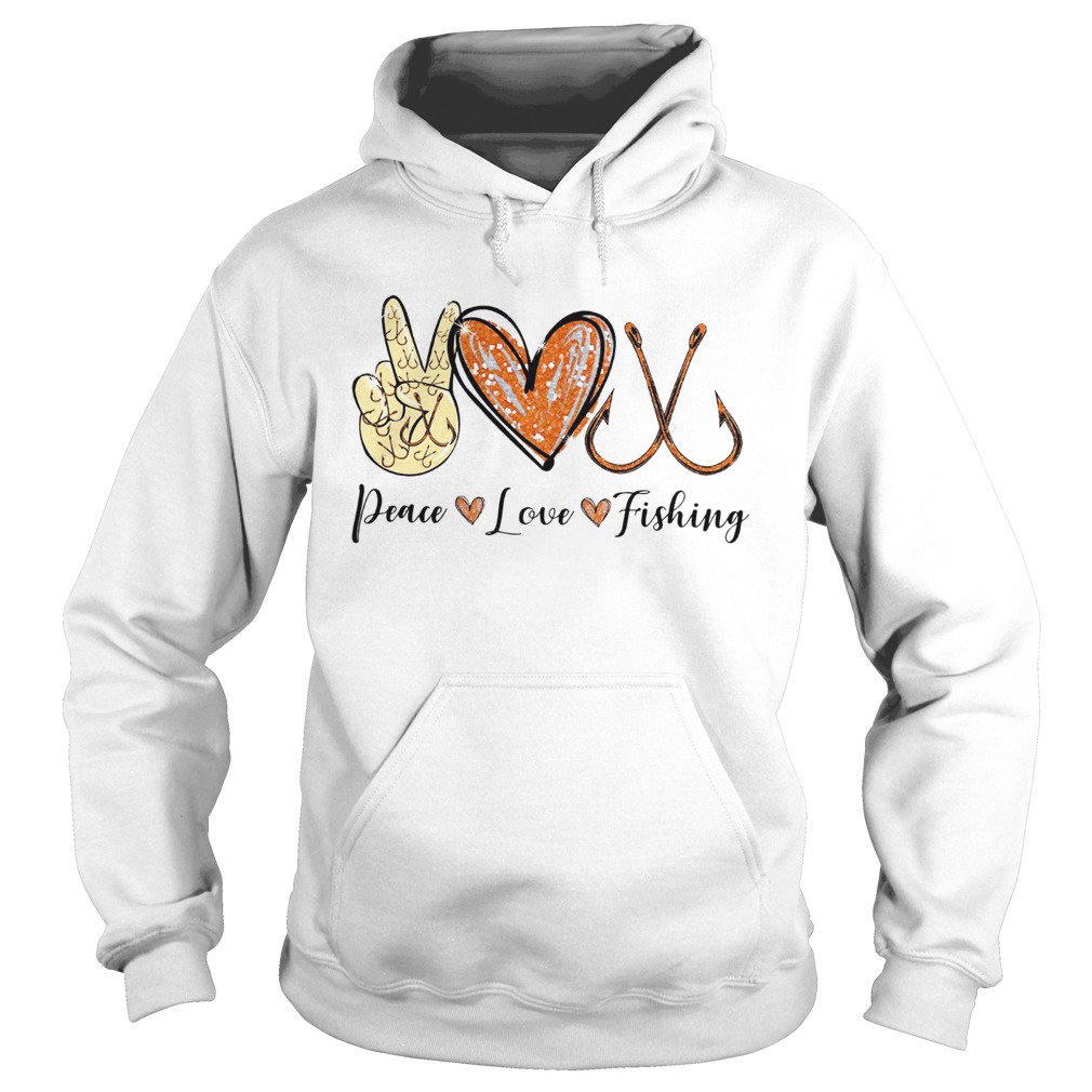 Peace Love Cure Fishing Hoodie