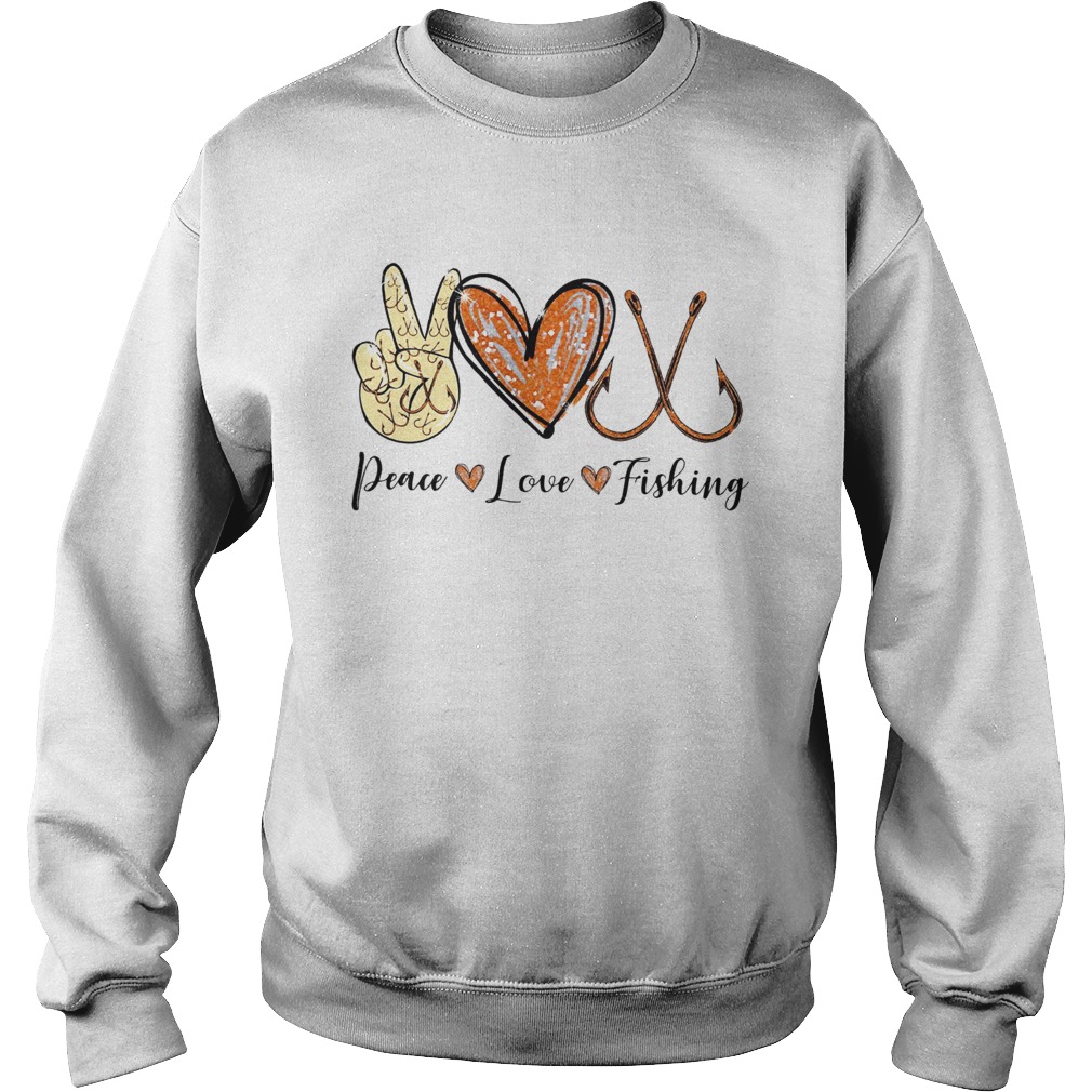 Peace Love Cure Fishing Sweatshirt